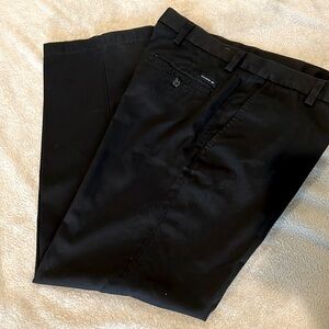 DOCKERS D2 BLACK CREASED DRESS PANTS 33/30